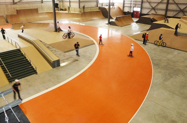 stonclad gs in skatepark entertainment facility